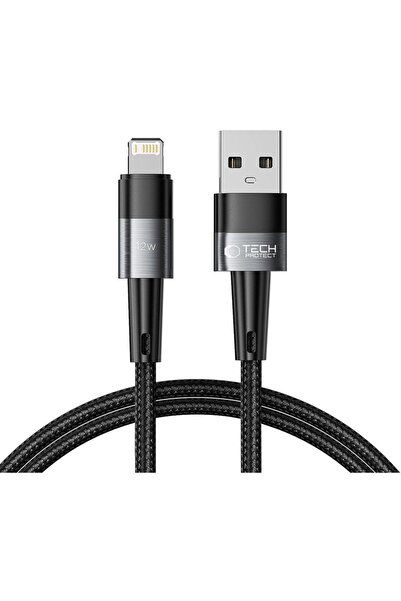 Tech-Protect ULTRABOOST LIGHTNING CABLE 12W/2.4A 100CM GREY