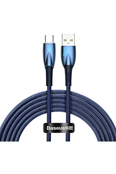 Baseus USB pentru USB-C seria Glimmer, 100W, 2m (albastru)