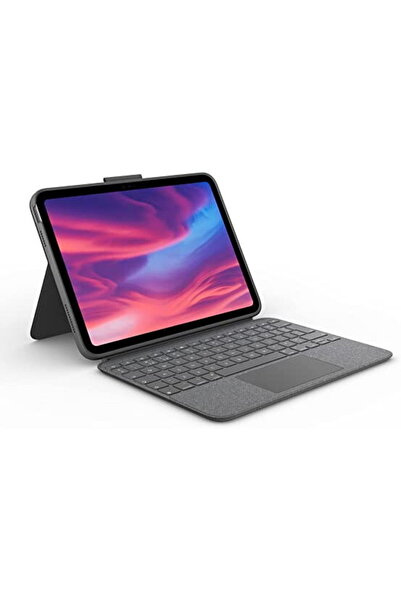 logitech Combo Touch cu tastatura pentru iPad 10th gen, Layout UK, Oxford Grey