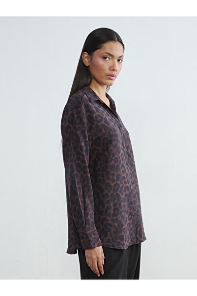 LC Waikiki قميص نسائي من RMZ GİYİM FARKIYA بنقشة الفهد