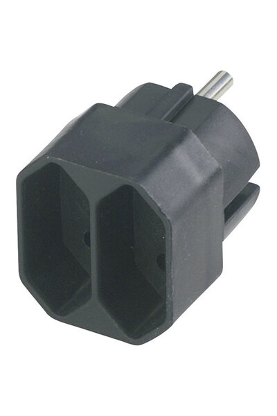 Rev dop de tranziție dublu negru Eurosteckdosen