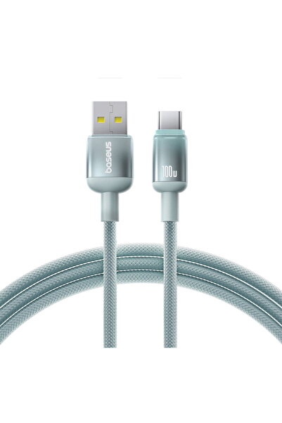 Baseus Cablu USB la Type-C, 480Mbps, 100W, 2m - Seria Discolor (E0420801) - A...