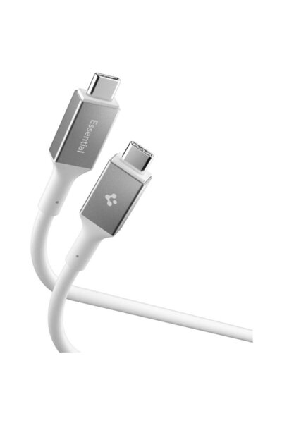 Spigen Type-C to Type-C Power Cable, 100W, 5Gbps, 2m - Essential (EB10020CC) ...