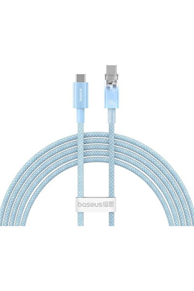 Baseus USB-C la USB-C, 2 m, Albastru