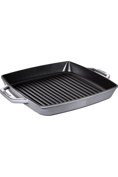 STAUB grill pan induction squared 33cm Graphite Grey