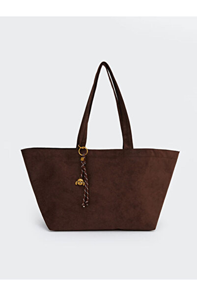 LC Waikiki Rmz Gi̇yi̇m Farkiyla Suede Look Women's Shoulder Bag