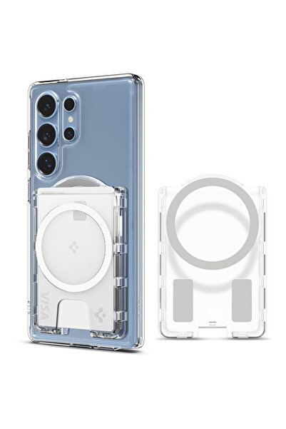 Spigen Portofel Ultra Hibrid MagSafe+, transparent - Samsung Galaxy S25 Series
