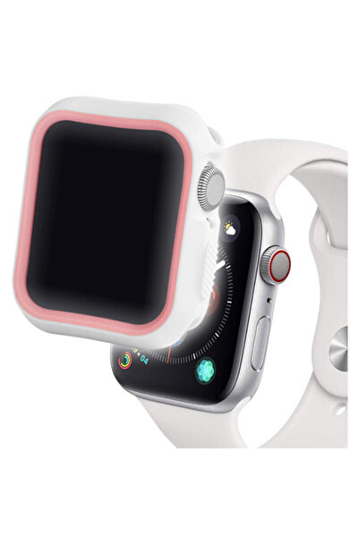 Devia Carcasă Dazzle Series pentru Apple Watch 4, 44 mm, albă și roz