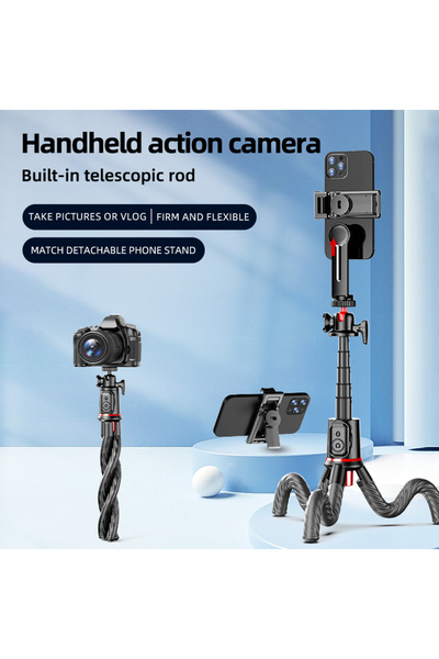 Coverzone Profesyonel Uzatılabilir Ahtapot Tripod Selfie Çubuğu Kablosuz Kuma...