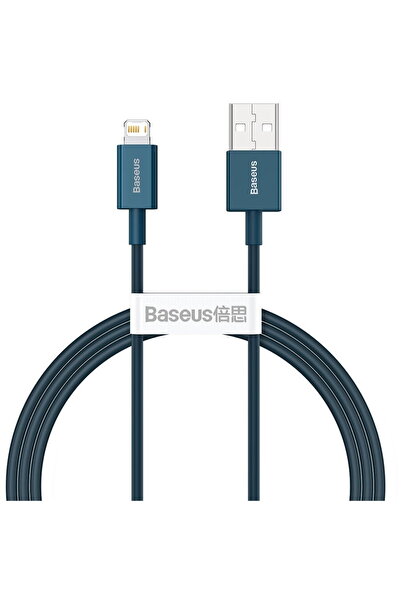 Baseus Cablu USB la iP 2.4A 1m Albastru, seria Superior