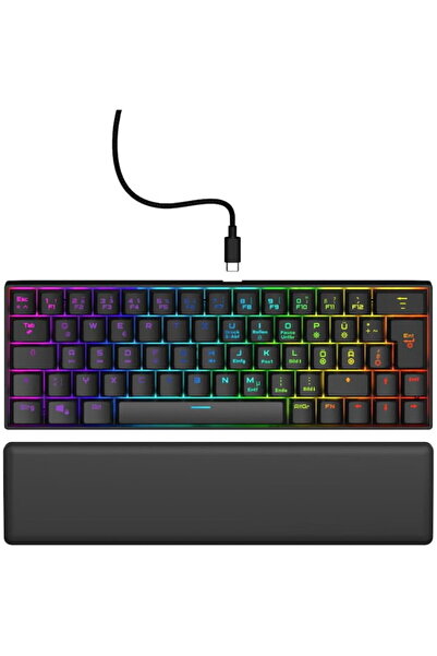 Urage Exodus 760 Mechanical Mini Gaming Keyboard, Red Switches, Negru