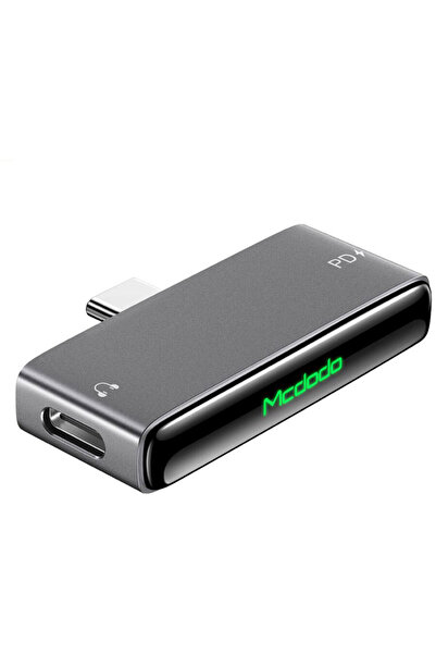 Mcdodo Adaptor audio Type-C la Dual Type-C Negru 60W (PD)