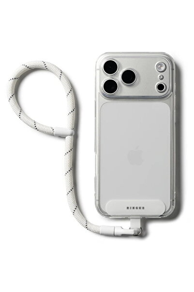 Ringke Snur pentru Smartphone, Universal - Link Flow P-Type - Alb Nori