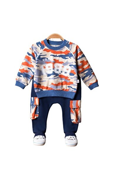 ANILÇO BABY New Season Printed Camouflage Patterned 1989 Printed 2-Piece Set