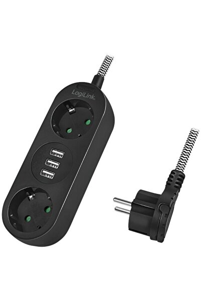 LogiLink PRELUNGITOR LOGILINK, Schuko x 2, conectare prin Schuko (T), cablu 1...