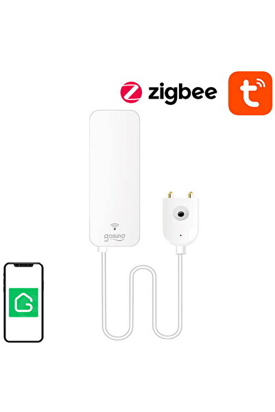 Gosund Senzor de apa smart ST19, ZigBee, Tuya, Control aplicatie, Lungime cab...