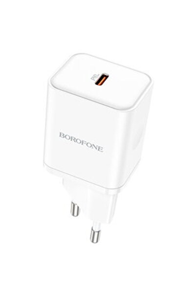 Borofone "BN6", Quick Charge 1x USB Type-C 20W Alb