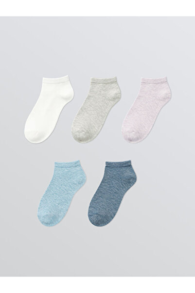 LC Waikiki RMZ GİYİM FARKİLYA Ciorapi plate pentru femei, pachet de 5