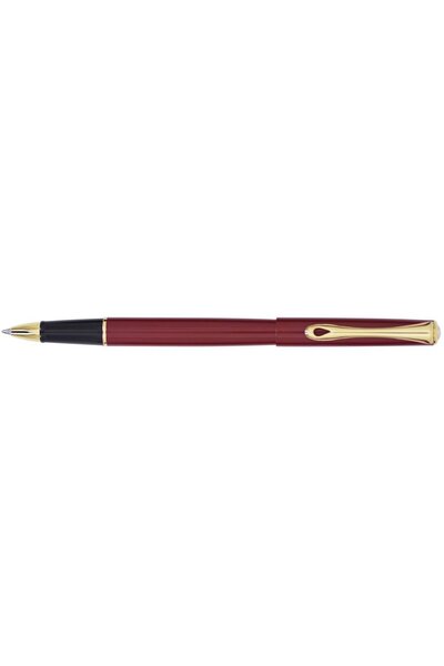 Diplomat Roller Traveler - dark red gold