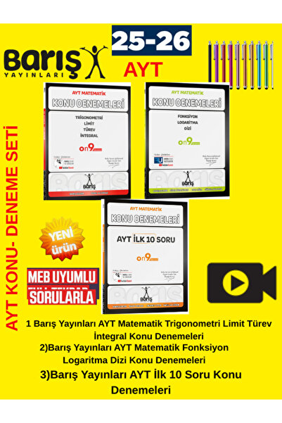Karma Kitaplar Barış 2026 AYT Trigonometri Fonksiyon ve İlk 10 Soru Konu Dene...