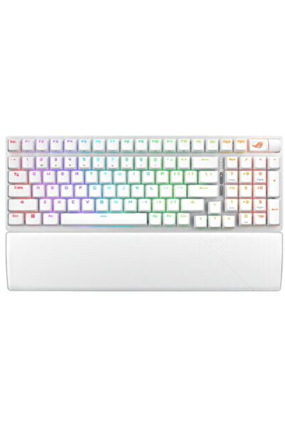 ASUS 90MP037A-BKUA30, USB, 2.4 GHz, Layout SUA, Alb