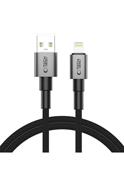 Tech-Protect Cablu de alimentare UltraBoost DNA Lightning 15W/2.4A 100CM Gri Fer