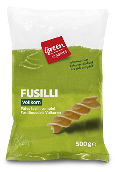 Green Organics Spirale din grau dur integral 500g (GreenOrganics)