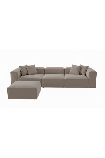 BOZKOÇ MİA Relax Köşe Koltuk Takımı Modern L Koltuk