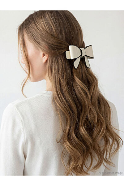 LC Waikiki RMZ GİYİM FARKIYLA مشبك نسائي مطبوع عليه فيونك