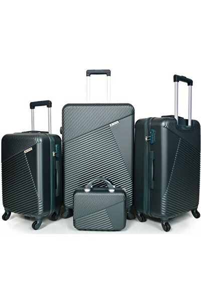 MORANO Morano 4-Piece Luggage Set Durable and Lightweight Spinner Wheeled Sui...