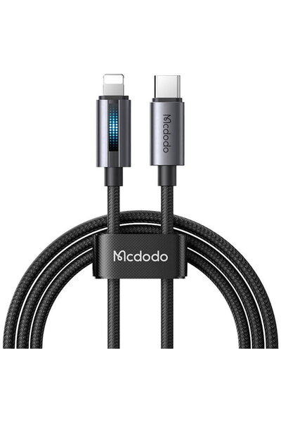 Mcdodo Cablu USB-C la Lightning CA-5710 cu lumină de respirație 36W 1,2 m (ne...