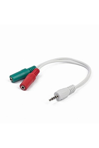 Gembird Adaptor CCA-417W Mini Jack Stereo M 4-pini -> 2x Mini Jack F 20cm alb