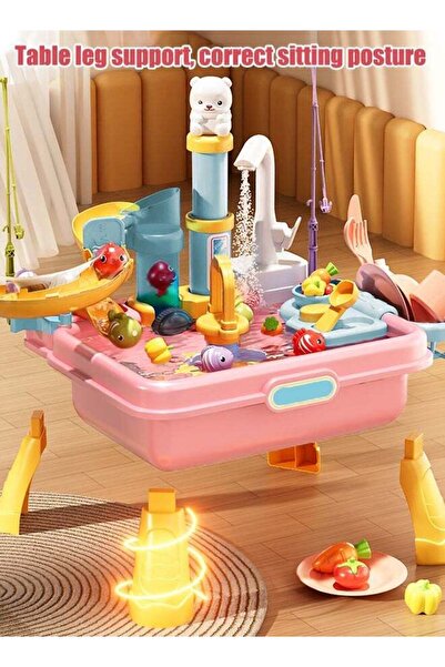 Generic Kids' dishwashing playset Dishwasher toys Fishing toys Vegetable wash...