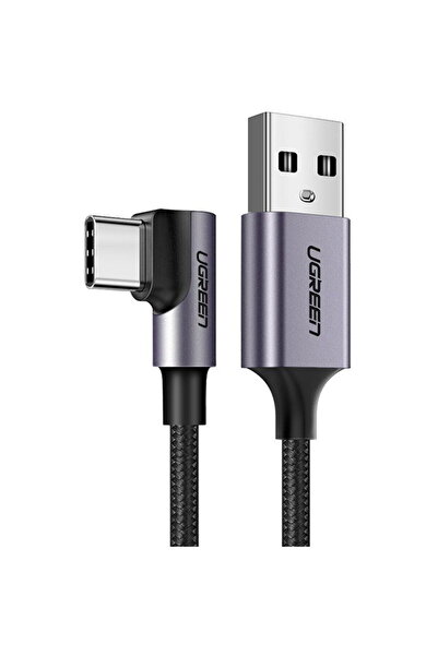 Ugreen Cablu USB-C Angular cu încărcare rapidă 3A 1m (negru)