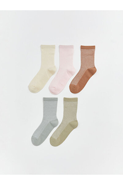 LC Waikiki Rmz Gi̇yi̇m Farkiyla Women's Sock Socks 5-Pack