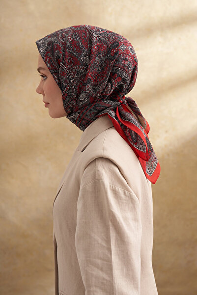 EL&BA GİYİM Floş Viscos Vintage Pattern Scarf