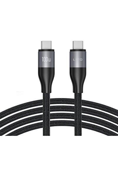 Lito Cablu de Date Type-C la Type-C, Fast Charging, 480 Mbps, 100W - (LD23CC)...