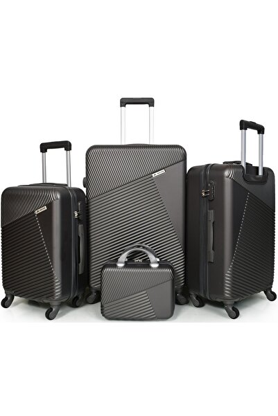 MORANO Morano 4-Piece Luggage Set Durable and Lightweight Spinner Wheeled Sui...