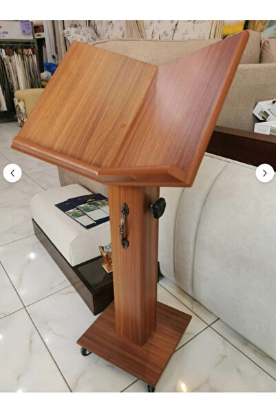 aram Wooden Quran stand with wheels, medium size, maximum height 100 cm with ...