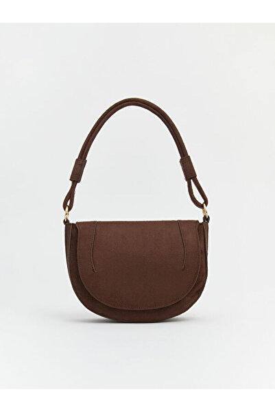 LC Waikiki Rmz Gi̇yi̇m Farkiyla Suede Look Women's Shoulder Bag