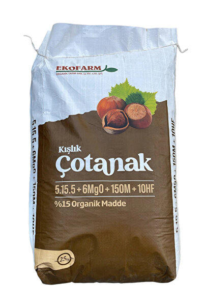 ekofarm Kışlık Çotanak 5-15-5+6Mg0+150M+10HF Taban Gübresi 25kg