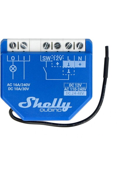 Shelly Qubino Wave 1, 16 A, 0.3 W, Albastru