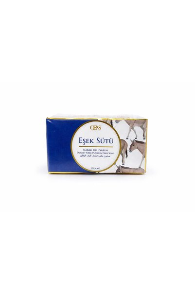 LAWİN Natural Soap with Pumpkin Fiber and Donkey Milk Extract – Nourishing and Exfoliating Bar Soap