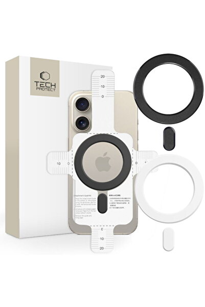 Tech-Protect INEL MAGNETIC MAGSAFE MMP-100, PACHET DE 2, NEGRU ȘI ALB