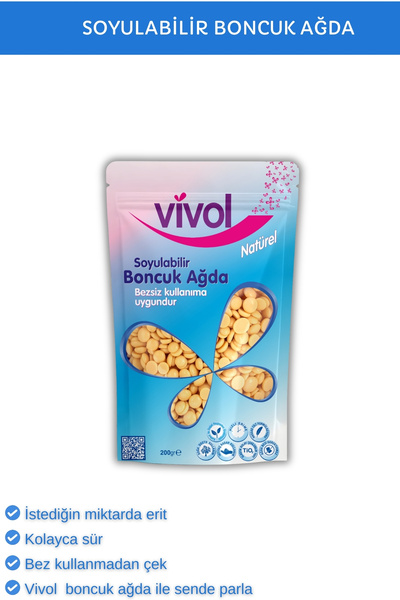 Vivol SOYULABİLİR BEZSİZ KULLANIM BONCUK AĞDA NATUREL
