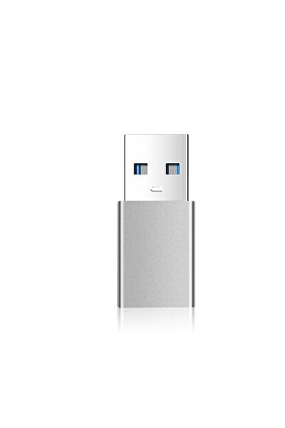 FIXED Adaptor USB 3.0 la Type-C, 5Gbps, 2.4A, aluminiu - (FIXA-CU-GR) - Gri