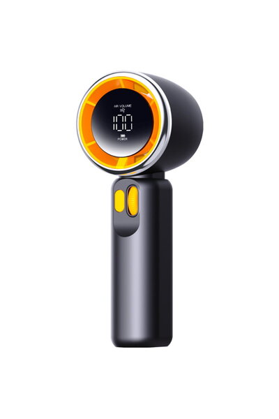 Techsuit Portable Fan with Battery and Digital Display - (Z11) - Black