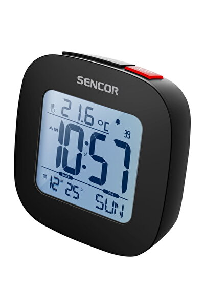 Sencor Sdc 1200 B, Termometru, Calendar,Functie Snooze, Negru