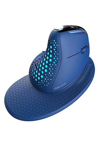 Delux M618XSD, optic, wireless, albastru