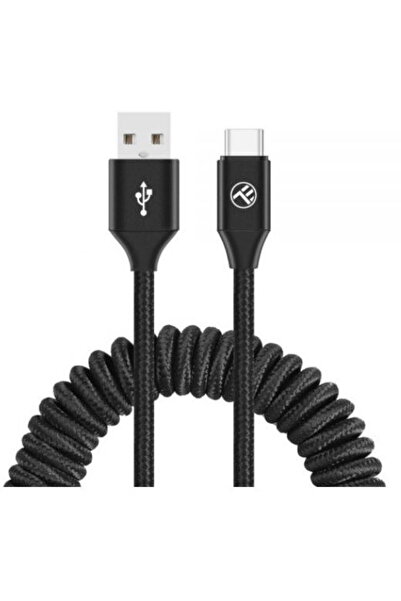 TELLUR Cablu de date extensibil USB la Type-C 3A 1.8m Negru